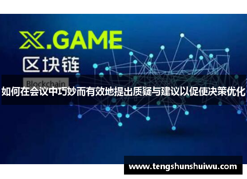 如何在会议中巧妙而有效地提出质疑与建议以促使决策优化